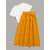 Elizy Women White T-Shirt And Mustrud Skirts Combo