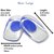 1 pair Gel Shoes Insoles Cushion Heel Cup Massage Pads Inserts Heel Care Silicone Good Shoe Inserts