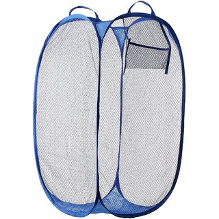 Lazywindow Nylon Mesh Laundry Bag, 20 litres (Assorted Color)