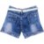 HVM Baby Girls Denim Shorts-3-4Y, 4-5Y, 5-6Y