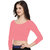 THE BLAZZE 1304 Sexy Women's Cotton Scoop Neck 3/4 Sleeve Tank Crop Tops