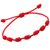 Yuvi Shoppe Lucky 7 Knot Red Thread Anklet For Women And Men Nazar Suraksha
