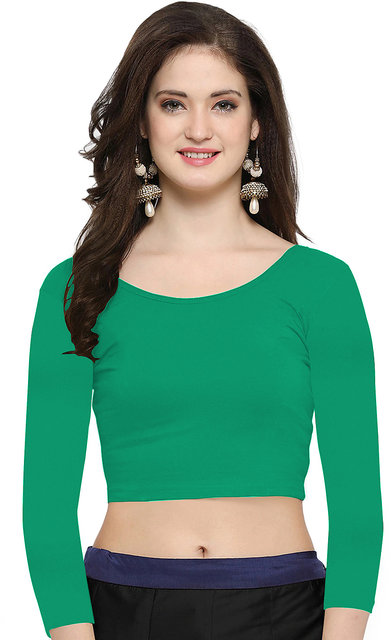 Buy THE BLAZZE 1304 Sexy Women's Cotton Scoop Neck 3/4 Sleeve Tank Crop  Tops Online - Get 50% Off