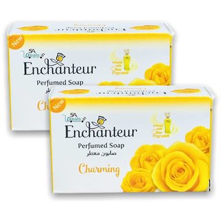                       SA Deals Enchanteur Charming Perfumed Soap (Pack of 2, 125g Each) Made IN UAE  (2 x 125 g)                                              