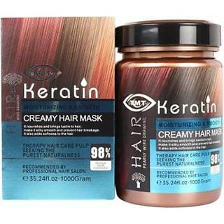 Buy DTMTV Keratin Moisturizing Smooth Creamy Hair Mask For Men Women (1000  g) Online - Get 53% Off
