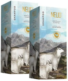 NEUD Goat Milk Premium Shampoo for Men and Women  2 Packs (300ml Each)