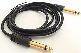 6.35mm (1/4 inch) Male to 6.35mm (1/4 inch) Male Mono Plug Cable (10 Meter)