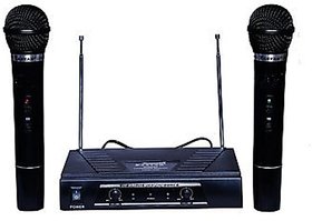 AMRIT PROFESSIONAL LWM-328 DUAL HANDHELD WIRELESS/CORDLESS MICROPHONE WITH RECIEVER