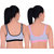Empisto Branded Women's Black and BabyPink Colour Yoga or Sports Bra (pack of 2)