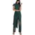 Chitra fashion studio Desginer pant  crop top Dress (Dark Green)