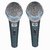 AMRIT 2 PCS BETA 58A PROFESSIONAL DYNAMIC VOCAL MICROPHONES WITH XLR CABLES