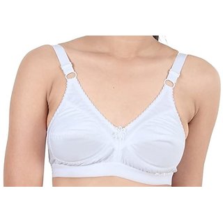                       Skin N Soul Women's Cotton Non Padded Non Wired Shapeup Broad Belt Full Coverage Bra - 2 pcs                                              