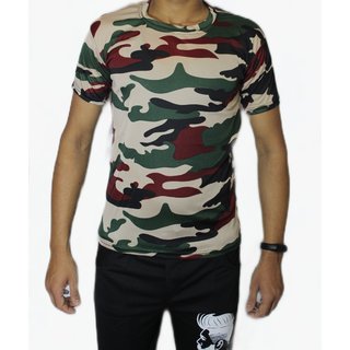                       VANTAR Military Camouflage Men T-Shirt                                              