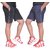NSZO Solid Black -BLUE Shorts for Men Pack of 2