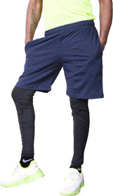 NSZO Cotton Blend Men BLUE Shorts