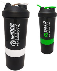 True Indian attractive combo pack of Sport Shaker and sipper Bottle/Protein Shaker/Gym and Water Bottle (Pack of 2)
