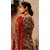 Women Ethnic Red Viscose Rayon Embroidered Un-Stitched Salwar Suit Set