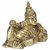 Shubh Sanket Vastu Brass Kuber Maharaj Resting Statue 4 x3.5 Inch Gold 1040 GM