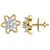 Avsar Real Gold and Diamond Panaji Earrings  AVE018