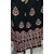 Camellias Rayon Black Flower Printed Flared Kurti's for Women