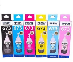 Epson 673 Ink Cartridge Pack Of 6 For Use For Use L850 L810 L805 L1800 Epson L800