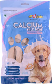 All 4 pets Calcium Milk Bone Medium-350g(14pcs)(For Puppies)