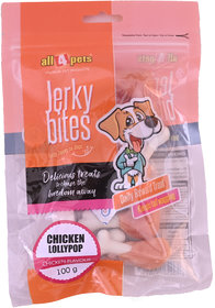 All4pets Chicken Lollypop Chicken Flavour-100g(For Dogs)