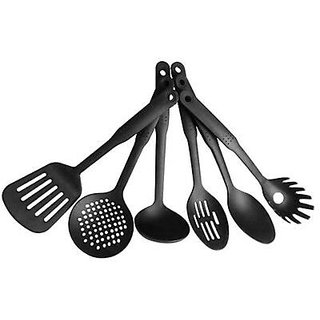 6 Pcs/set Nylon Heat-Resistant Nonstick Spoon Spatula Turner Scoop Kitchen Cooking Utensil Tools Set