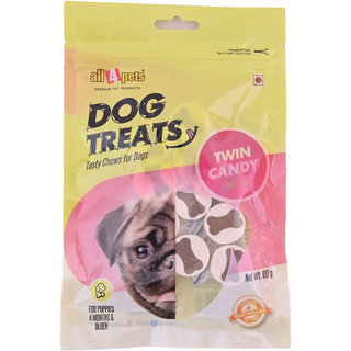 All4pets Twin Candy Milk Flavour-100g(For Puppies)
