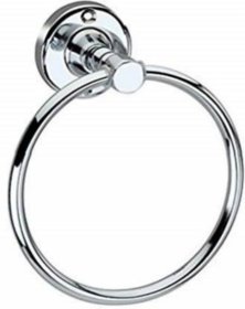 Cossimo- Stainless Steel Towel Ring for Bathroom / Wash Basin / Napkin-Towel Hanger (Chrome-Round)- Pack of 1 pcs