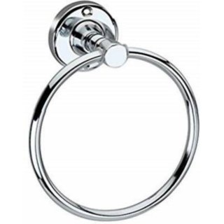 Cossimo- Stainless Steel Towel Ring for Bathroom / Wash Basin / Napkin-Towel Hanger (Chrome-Round)- Pack of 1 pcs