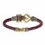 REBUY Leather Wrist Band/Belt Bracelet with Rudraksha Gold Plated Shiva Trishul Damroo Kada For Men and Women