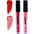 bq BLAQUE Matte Liquid Lip Gloss Combo of 2 Lipstick 4ml each, Long Lasting  Waterproof - Red  Coral Peach