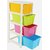 MARKDEYAN Enterprise Plastic Free Standing Chest of 4XL Drawers (Finish Color - Multicolor) Plastic Free Standing Chest