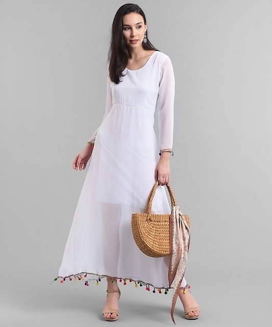 Amaya Tie Back Puff Sleeve Mini White Dress – Beyond Pink