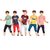 Kavin's 3/4th Pant with Half-Sleeve Tees for Kids, Pack of 5, Unisex, Multicolored - Rayy