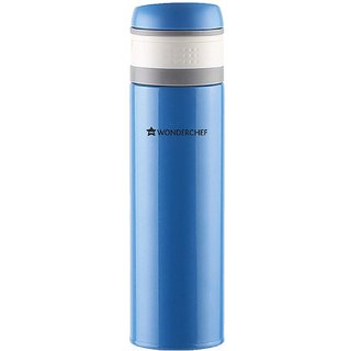 Uni-Bot Double Wall Stainless Steel Vaccum Insulated Hot and Cold Flask 500ml, Blue