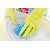Eastern Club Rubber Hand Gloves Reusable Set Of 1 Pairs For Washing, Cleaning Kitchen Garden(Color May Vary)