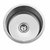 SILVER LINE Stainless Steel Matte Satin Finish Kitchen Sink Round Bowl - 17-1/2