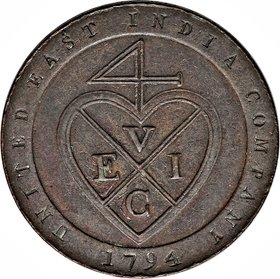 east india company 1794  love coin