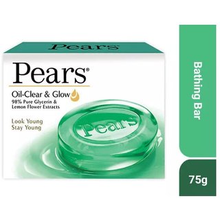                      Pears Oil Clear  Glow Soap Bar, 75 g                                              