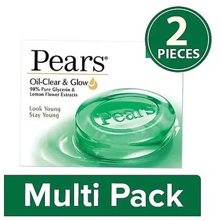                       Pears Oil Clear  Glow Soap Bar, 2x75 g Multipack                                              