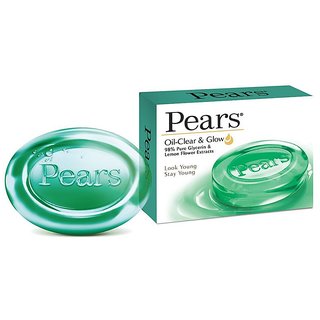                       Pears Oil Clear  Glow Soap Bar 75g - Pack Of 4                                              