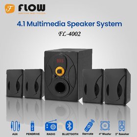 Flow FL4002 4.1 Multimedia speaker system with bluetooth usb fm aux