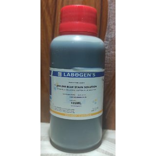                       LABOGENS ANILINE BLUE STAIN SOLUTION 125ML, (china blue solution) (cotton blue solution)                                              