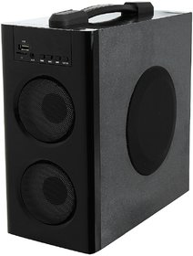 Flow muzic wave 2.1 mini tower bt usb fm aux speaker system(black) with handle