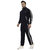 Muffy Men's Navy-Blue Hosiery Solid High-Neck Tracksuit