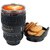 New stylist Coffee Camera Lens Shaped Stainless Steel, Plastic Coffee Mug  (400 ml)
