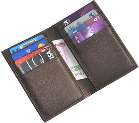 Hide & Sleek Slim Long Faux Leather Credit Card Holder