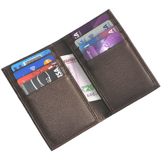                      Hide & Sleek Slim Long Faux Leather Credit Card Holder                                              